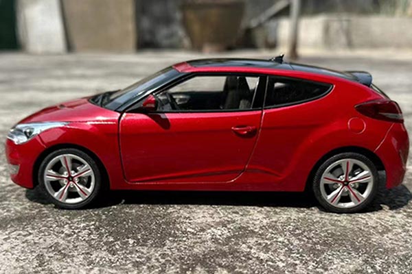 1/18 Hyundai Veloster diecast model in Red