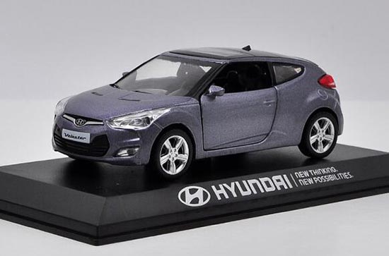 1/38 Hyundai Veloster diecast car in Gray