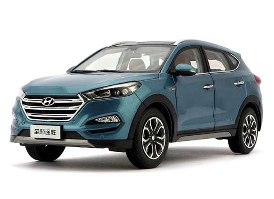 1/18 3rd generation Hyundai Tucson diecast In Blue