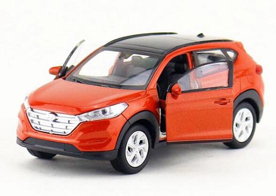 1/36 3rd generation Hyundai Tucson diecast In Orange