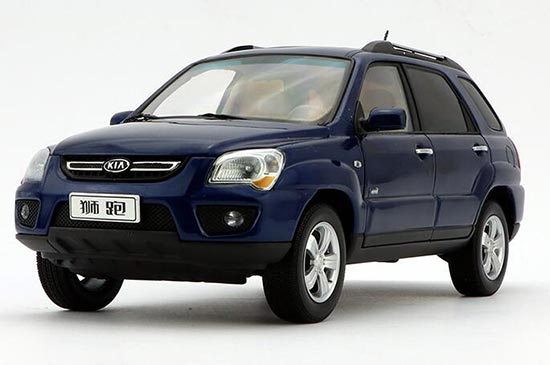 2007 Kia Sportage Diecast Model in Blue