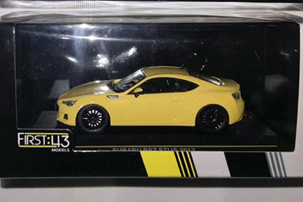 Subaru BRZ STI tS Diecast Model in Yellow